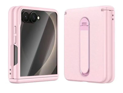 Wholesale Galaxy Z Flip8 Case – Spring Hinge + Diamond Glass + Built‑in Stand | Lumiere Factory