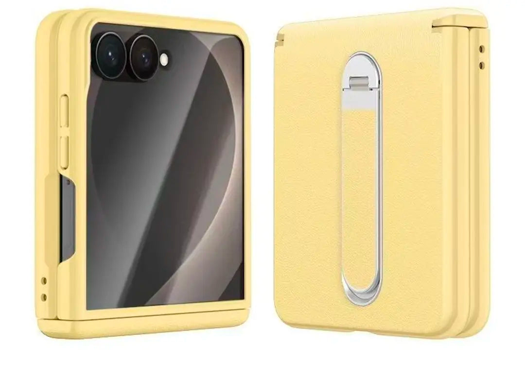 Wholesale Galaxy Z Flip8 Case – Spring Hinge + Diamond Glass + Built‑in Stand | Lumiere Factory
