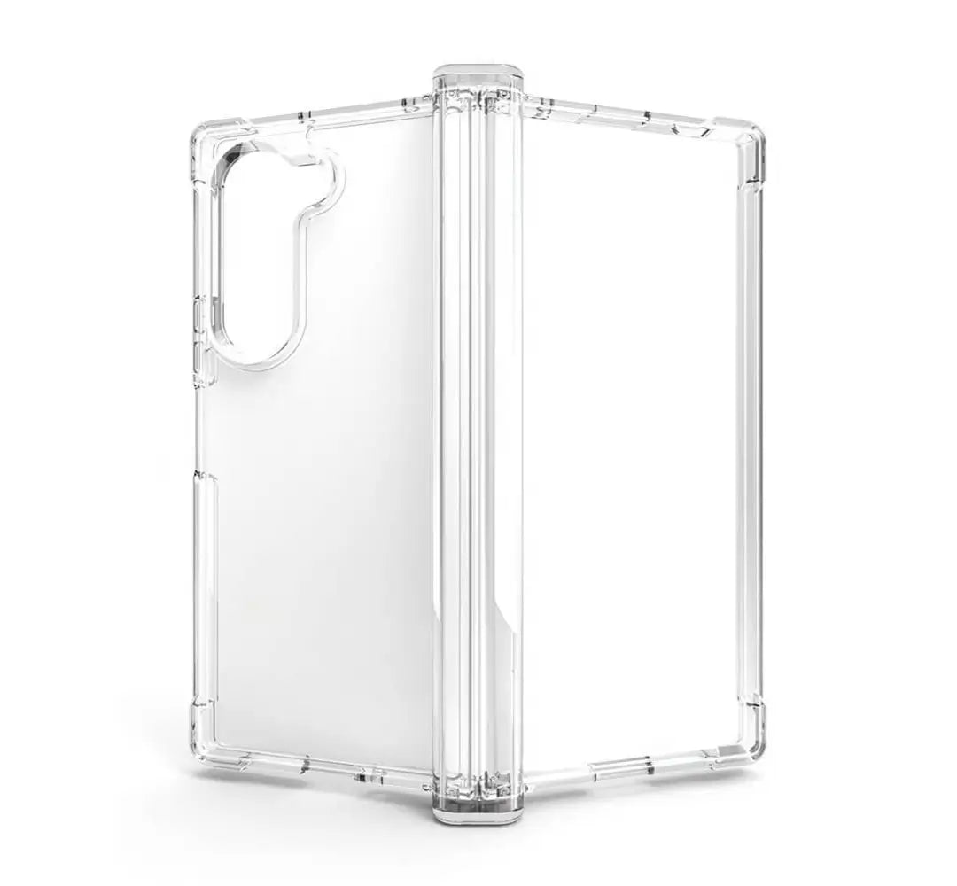 MagSafe Clear Foldable Phone Case for Samsung Z Fold8 Ultra Z Fold8 Wide Z Fold7 Z Fold6 | Hinge‑Protective Corner Shock‑Absorbing Bumper Protective Cover