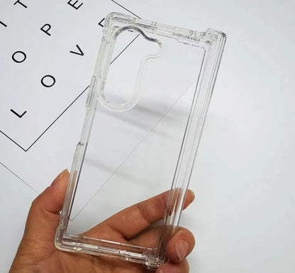 MagSafe Clear Foldable Phone Case for Samsung Z Fold8 Ultra Z Fold8 Wide Z Fold7 Z Fold6 | Hinge‑Protective Corner Shock‑Absorbing Bumper Protective Cover