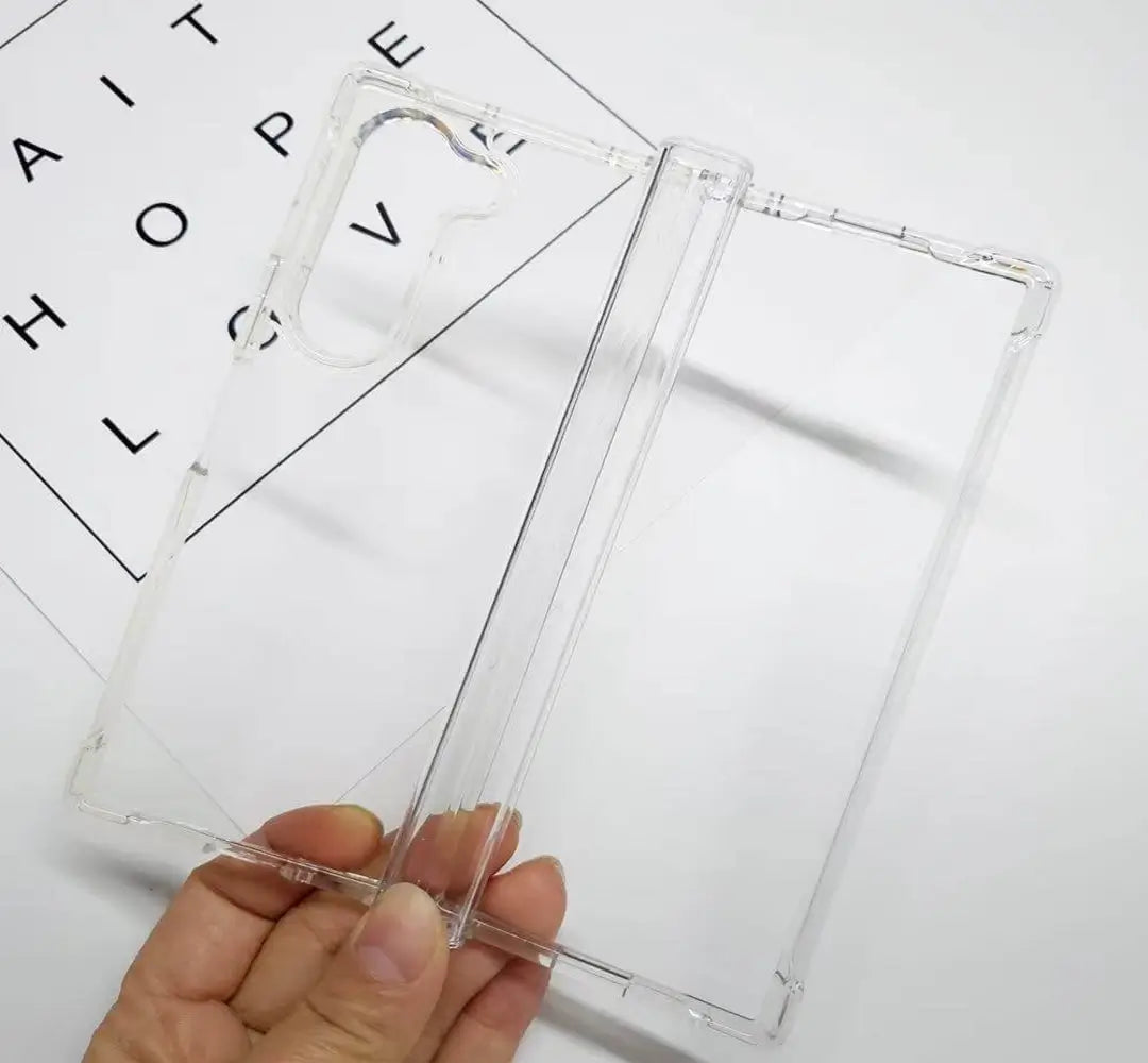 MagSafe Clear Foldable Phone Case for Samsung Z Fold8 Ultra Z Fold8 Wide Z Fold7 Z Fold6 | Hinge‑Protective Corner Shock‑Absorbing Bumper Protective Cover