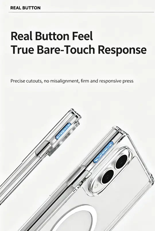 Wholesale Anti-Yellowing Transparent Magnetic Foldable Case for Samsung Z Fold8 / Z Flip8