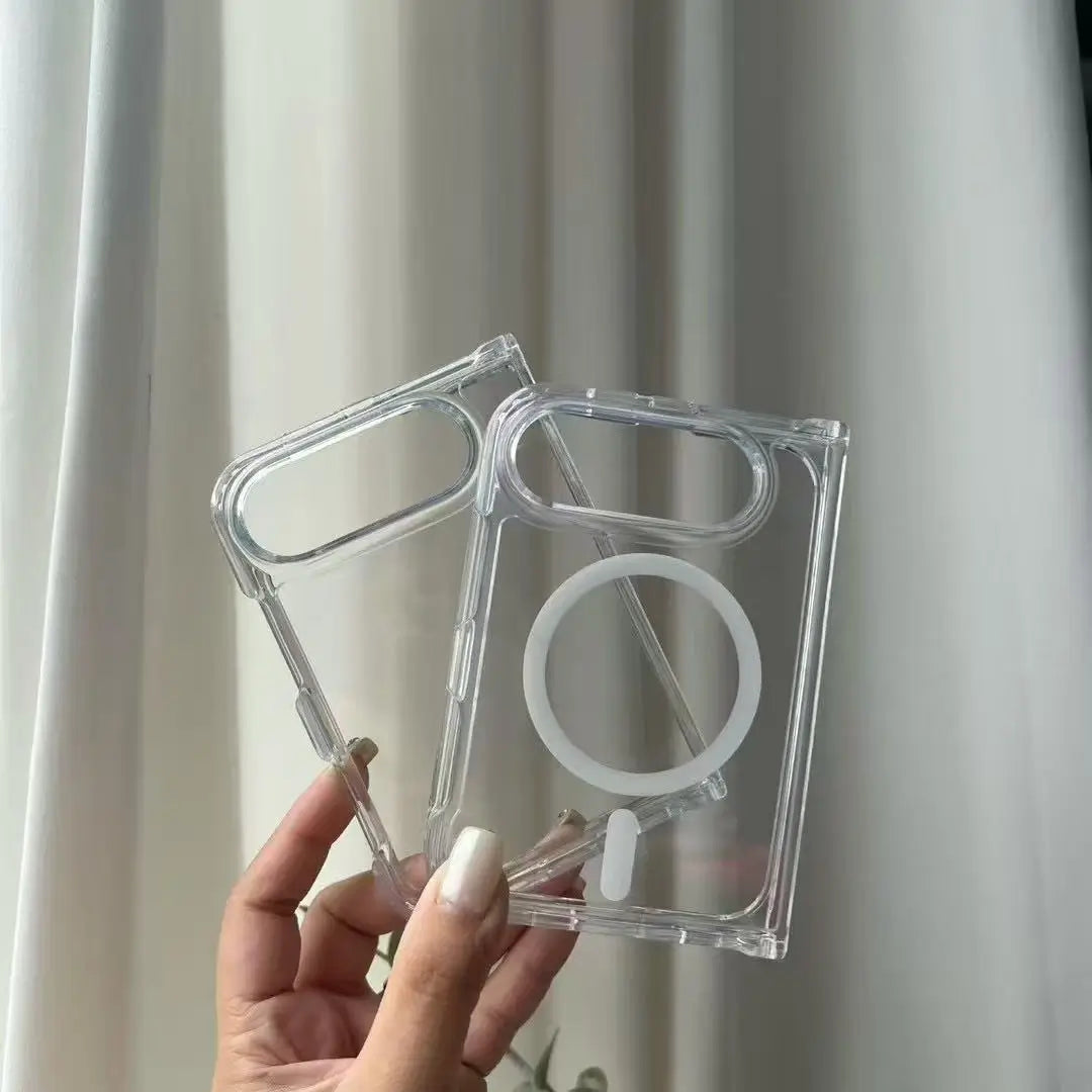 2‑in‑1 Clear Shockproof Phone Case for iPhone 18 Fold, TPU+PC Ultra‑Thin Cover