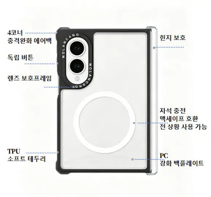 삼성 갤럭시 Z 폴드 8 / Z 폴드 울트라 / Z 플립 8 맥세이프 폴딩 케이스 — OEM 맞춤 인쇄 가능