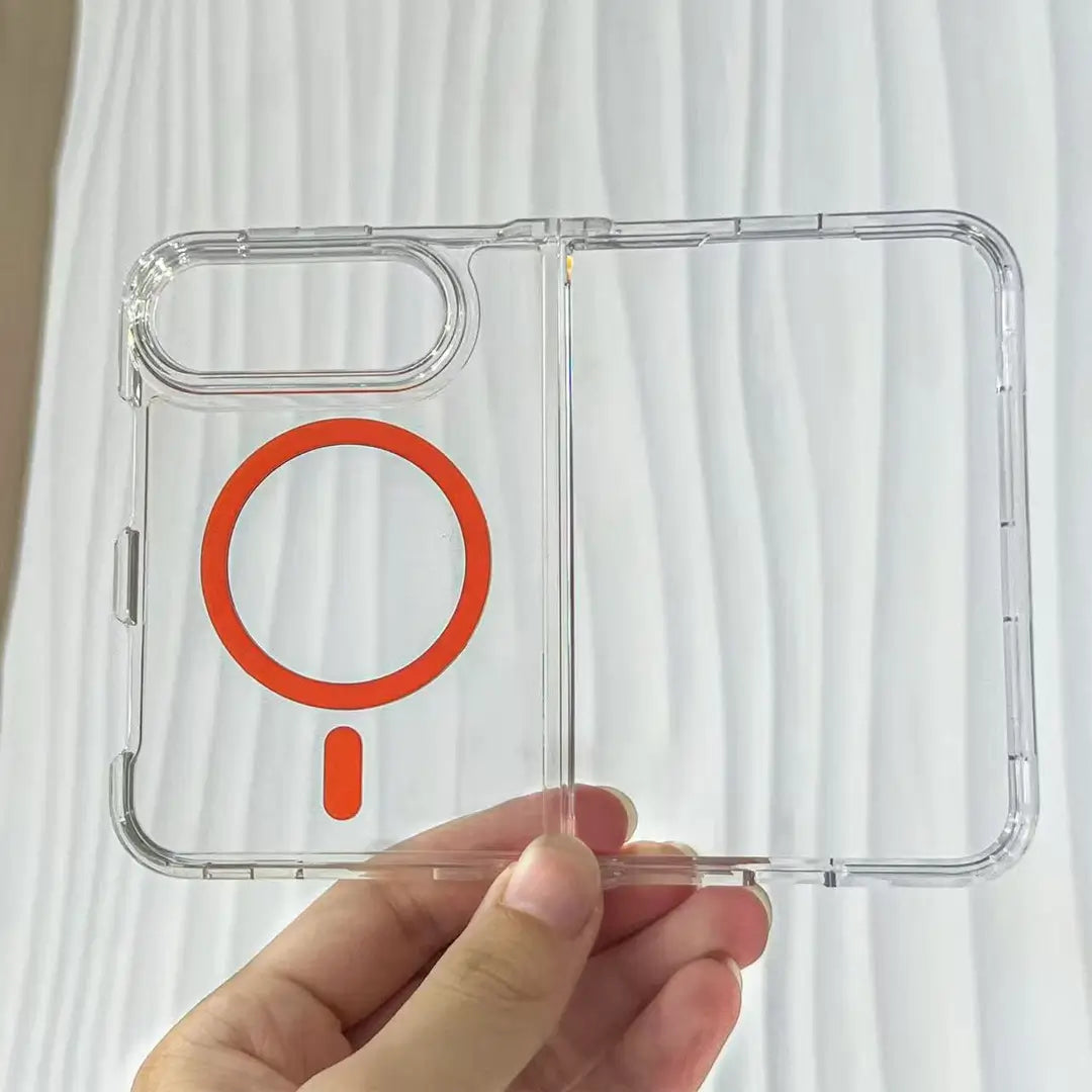 2.5mm Acrylic Hybrid Magnetic Case | 30000Gs Magnet, 4.5‑Level Anti‑Yellowing, Bayer TPU, Wholesale OEM ODM