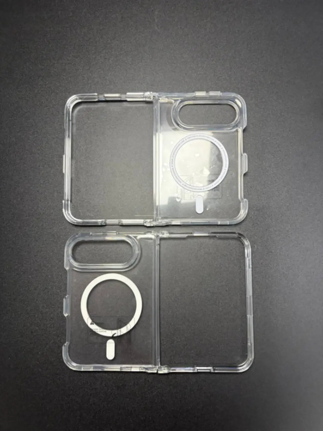 iPhone 18 Fold Magnetic Clear Case, Custom Logo MagSafe TPU PC Drop Proof Phone Case