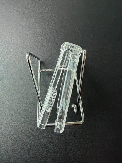 Galaxy Z Flip8 Foldable Clear MagSafe Case | 360° Rotatable Metal Ring Stand
