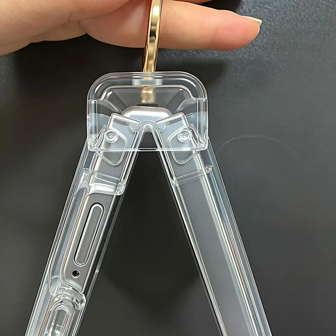 Wholesale Clear Magnetic Shockproof Case For Samsung Galaxy Z Flip8 N52 Magnet 360 Ring Holder Full Hinge Protection