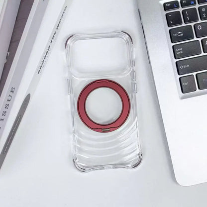iPhone Wave Pattern Magnetic Case | 360° Aluminum Ring Stand Wholesale