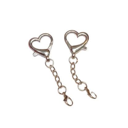 Heart Lobster Clasp Keychain Hardware – Zinc Alloy, DIY Charm Pendant Clip
