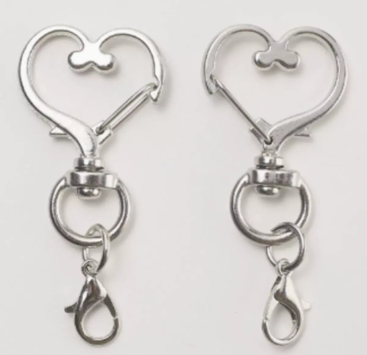Zinc Alloy Assorted Shapes Lobster Clasp Keychain | DIY Fuse Bead Craft Accessories Key Ring Pendant