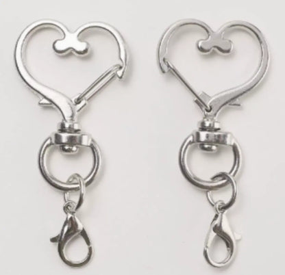 Zinc Alloy Assorted Shapes Lobster Clasp Keychain | DIY Fuse Bead Craft Accessories Key Ring Pendant