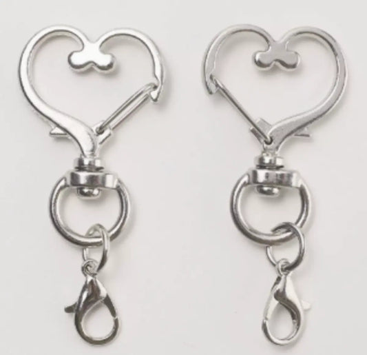 Zinc Alloy Assorted Shapes Lobster Clasp Keychain | DIY Fuse Bead Craft Accessories Key Ring Pendant