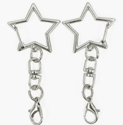 Zinc Alloy Assorted Shapes Lobster Clasp Keychain | DIY Fuse Bead Craft Accessories Key Ring Pendant