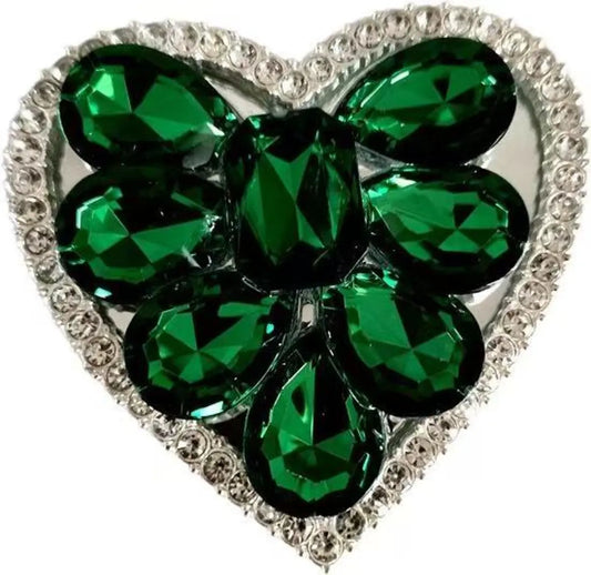 Rhinestone Heart Phone Grip Stand – 7 Colors | No MOQ, In Stock