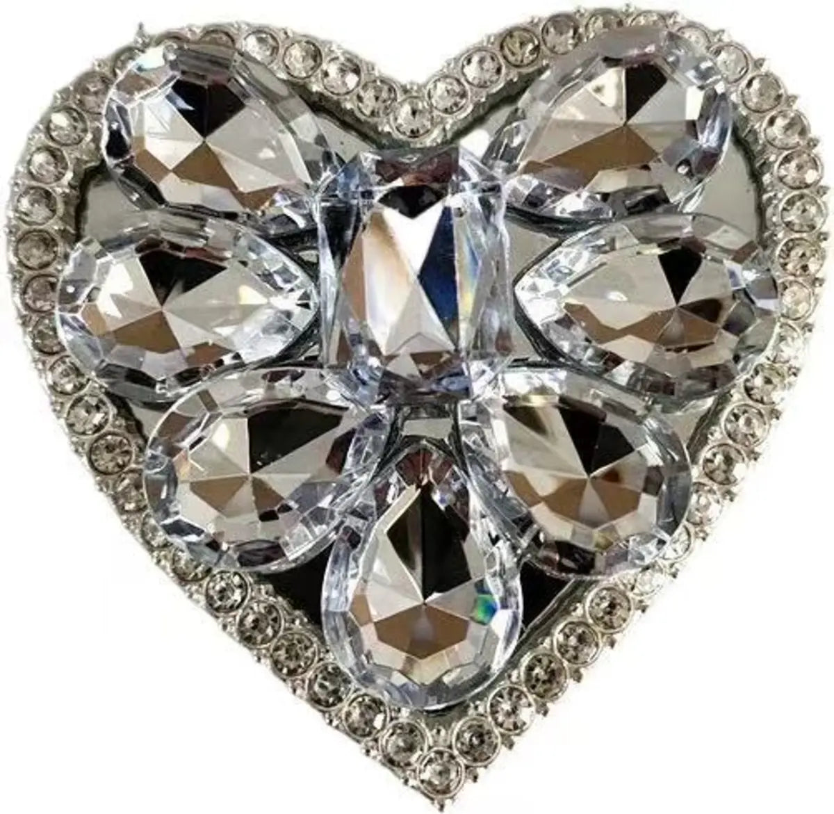 Rhinestone Heart Phone Grip Stand – 7 Colors | No MOQ, In Stock