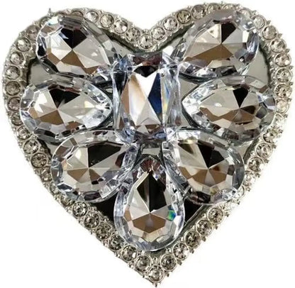 Rhinestone Heart Phone Grip Stand – 7 Colors | No MOQ, In Stock