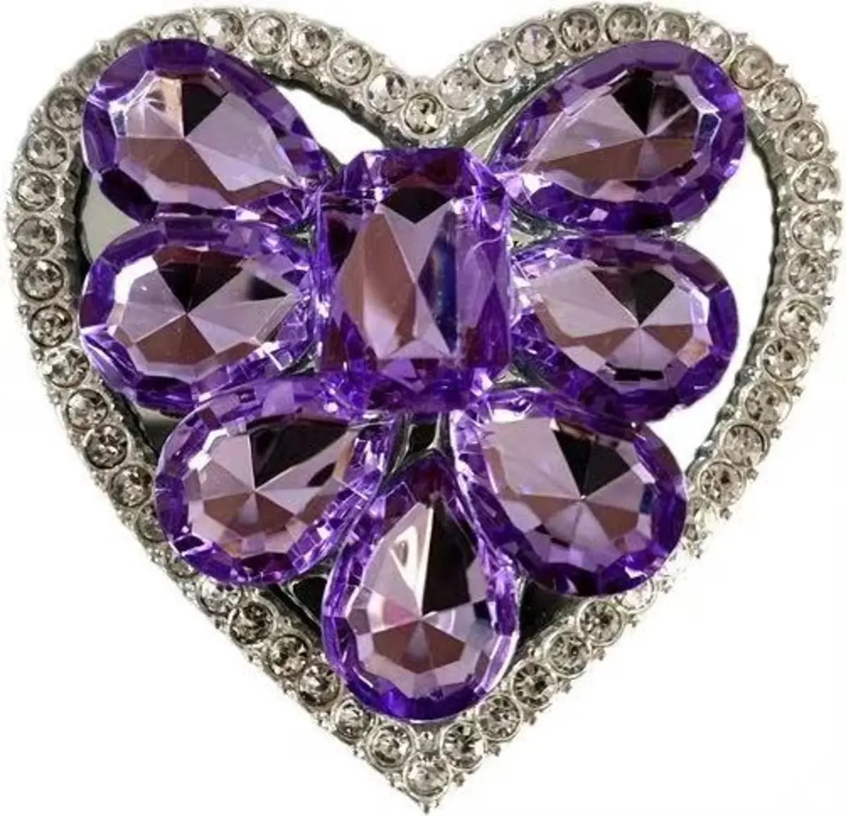 Rhinestone Heart Phone Grip Stand – 7 Colors | No MOQ, In Stock