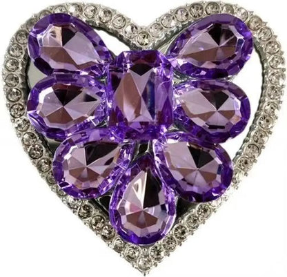 Rhinestone Heart Phone Grip Stand – 7 Colors | No MOQ, In Stock