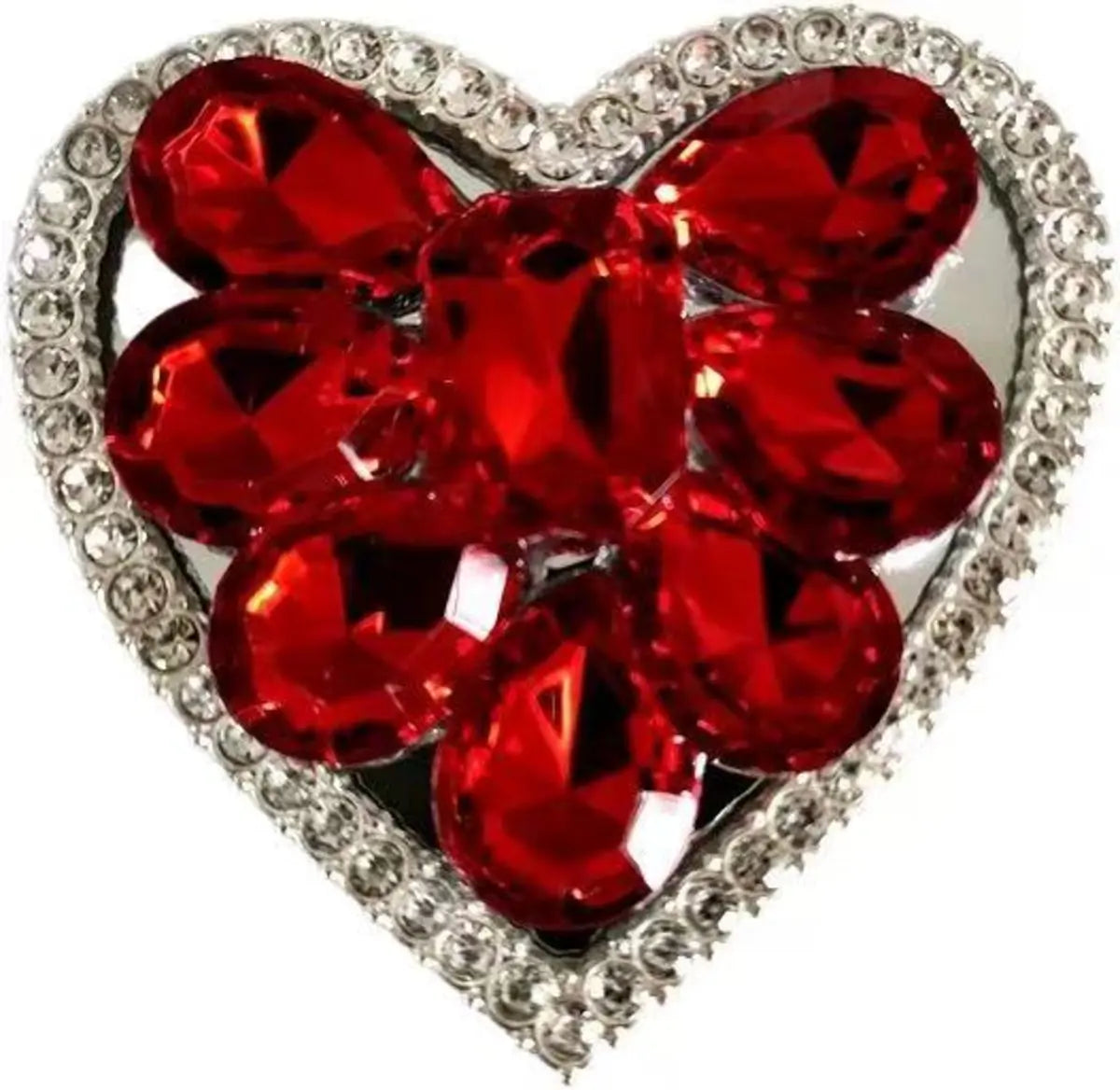 Rhinestone Heart Phone Grip Stand – 7 Colors | No MOQ, In Stock