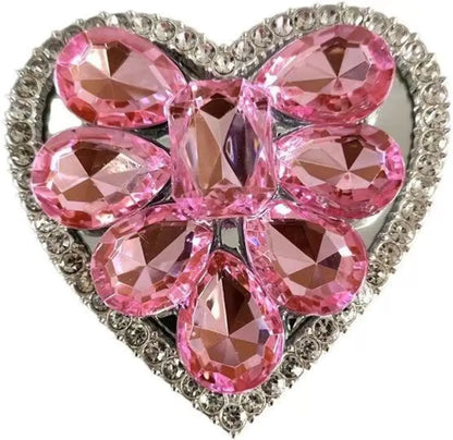 Rhinestone Heart Phone Grip Stand – 7 Colors | No MOQ, In Stock