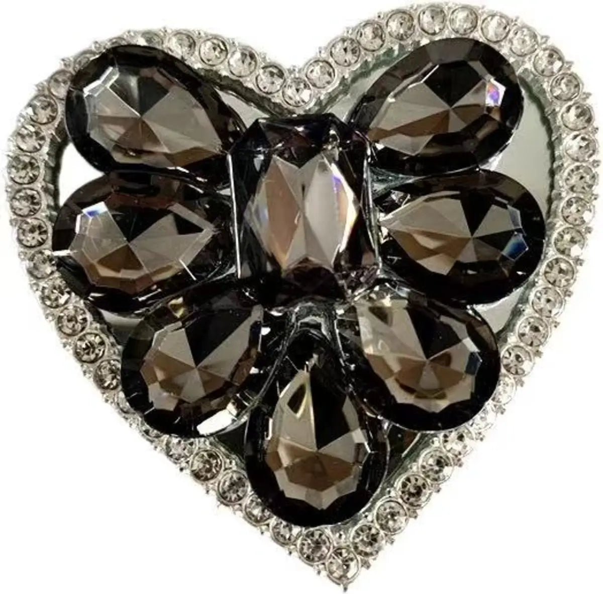 Rhinestone Heart Phone Grip Stand – 7 Colors | No MOQ, In Stock