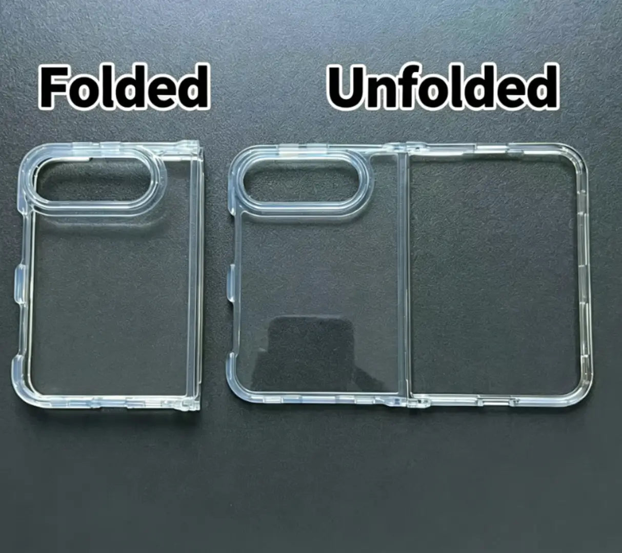 2‑in‑1 Clear Shockproof Phone Case for iPhone 18 Fold, TPU+PC Ultra‑Thin Cover